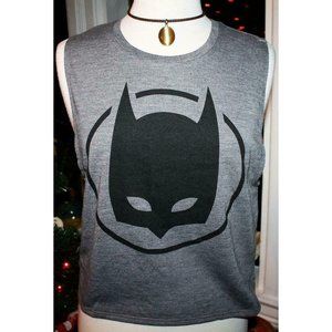 Juniors Sleeveless T-Shirt  BATMAN   Size Medium  NWOT  Ladies/Girls Muscle Tee